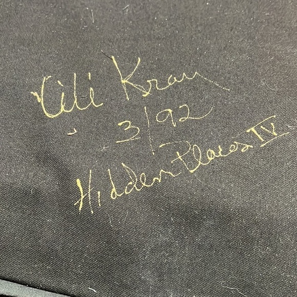 Custom Metallic Painted Canvas Art Tapestry 48” x 38.5” “Hidden Plates” - Picture 7 of 7